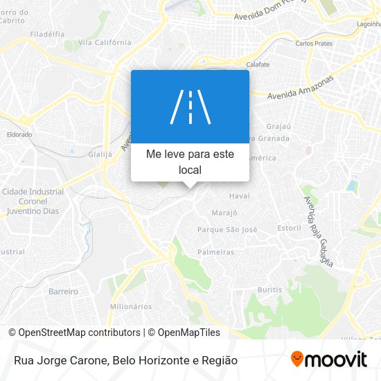 Rua Jorge Carone mapa