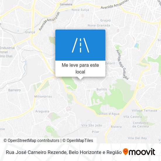 Rua José Carneiro Rezende mapa