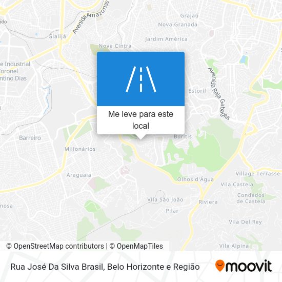 Rua José Da Silva Brasil mapa