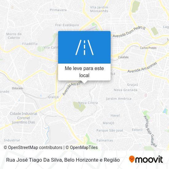 Rua José Tiago Da Silva mapa