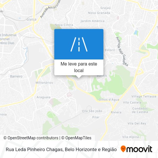 Rua Leda Pinheiro Chagas mapa