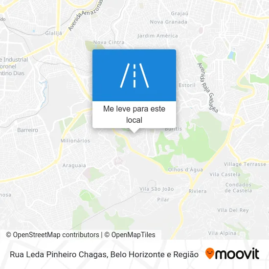 Rua Leda Pinheiro Chagas mapa