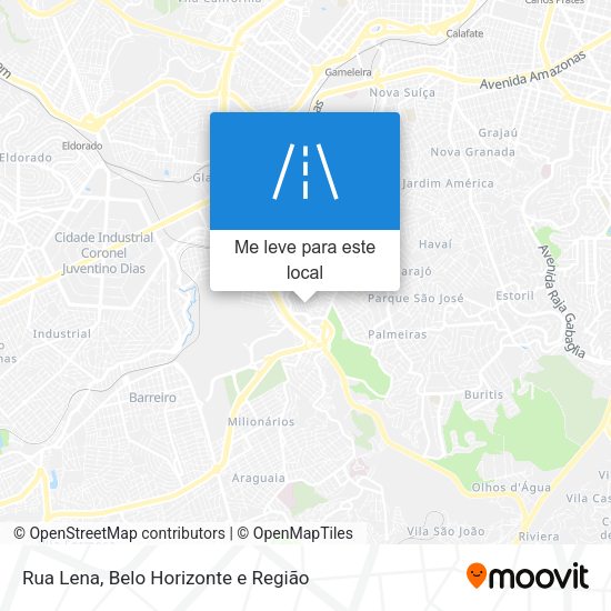 Rua Lena mapa