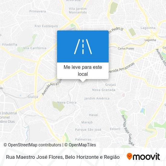Rua Maestro José Flores mapa