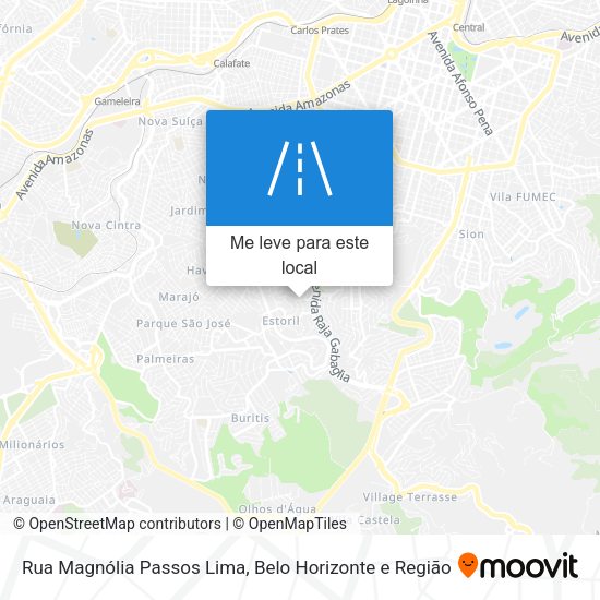 Rua Magnólia Passos Lima mapa