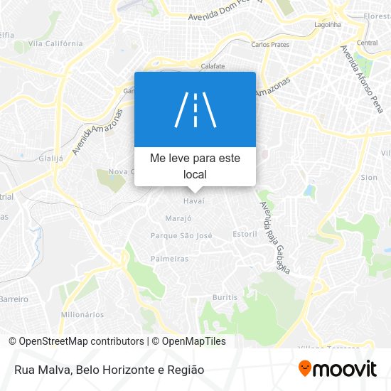 Rua Malva mapa