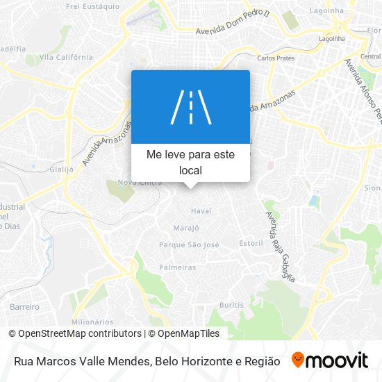 Rua Marcos Valle Mendes mapa