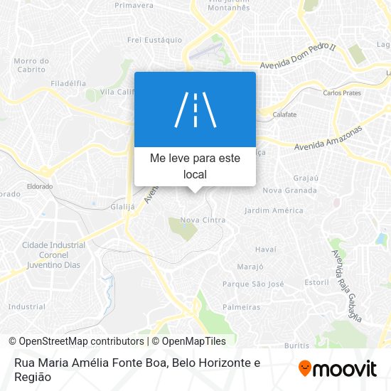 Rua Maria Amélia Fonte Boa mapa