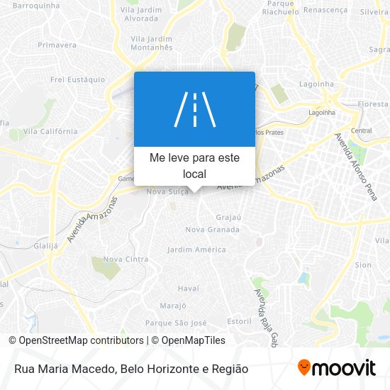 Rua Maria Macedo mapa