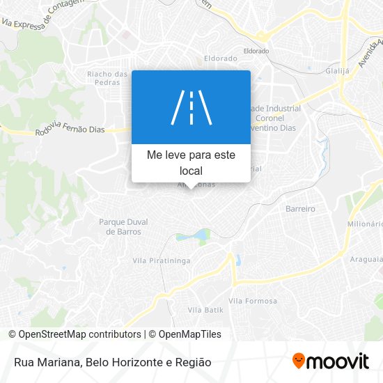 Rua Mariana mapa