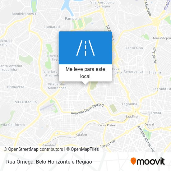 Rua Ômega mapa