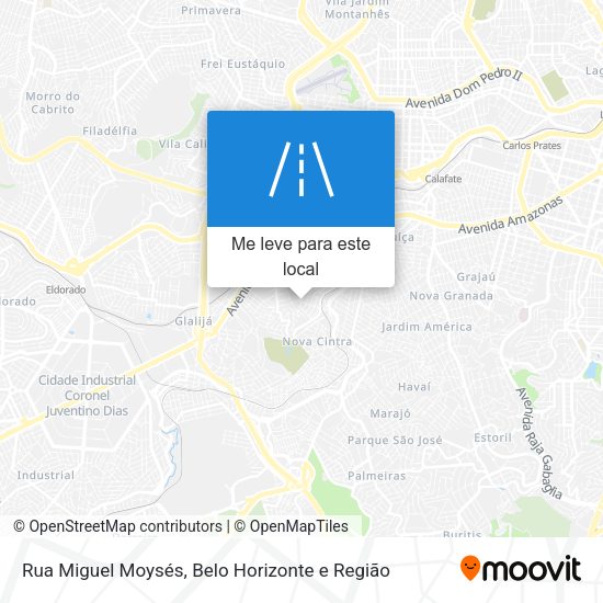 Rua Miguel Moysés mapa