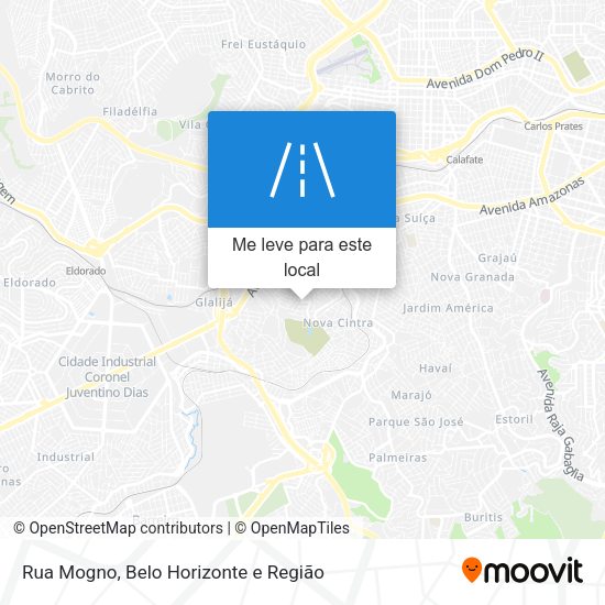 Rua Mogno mapa