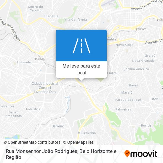 Rua Monsenhor João Rodrigues mapa