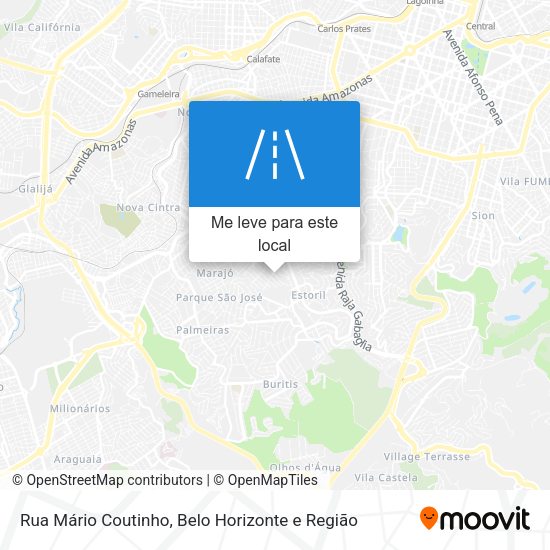 Rua Mário Coutinho mapa