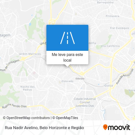 Rua Nadir Avelino mapa