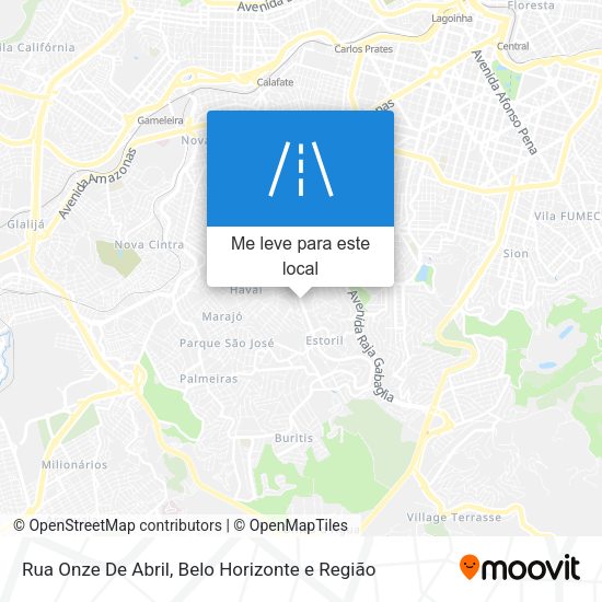 Rua Onze De Abril mapa