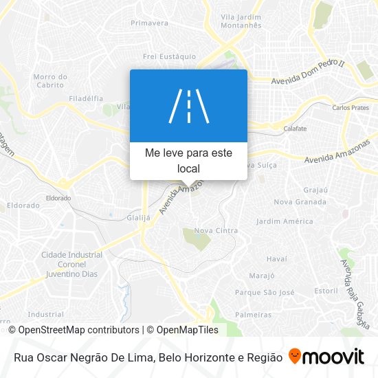 Rua Oscar Negrão De Lima mapa