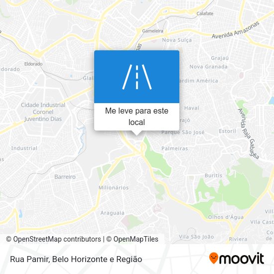 Rua Pamir mapa