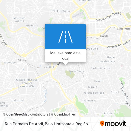 Rua Primeiro De Abril mapa