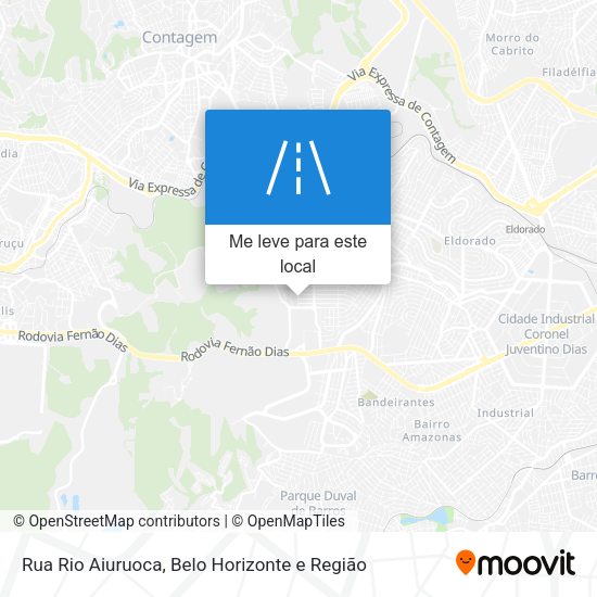 Rua Rio Aiuruoca mapa