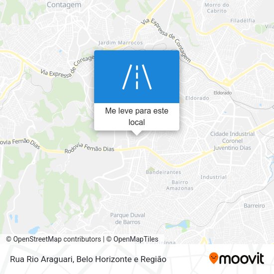 Rua Rio Araguari mapa