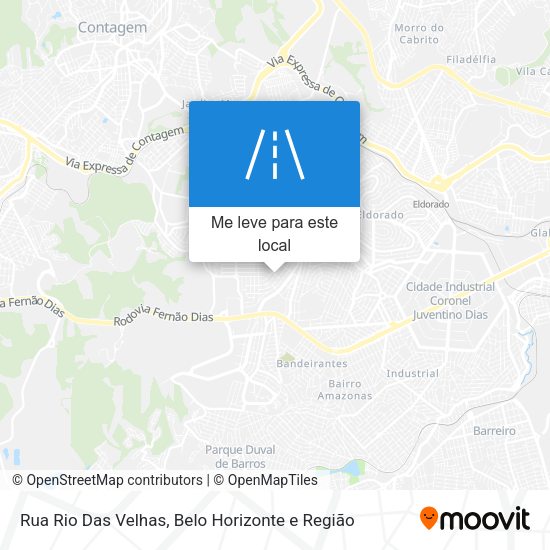 Rua Rio Das Velhas mapa