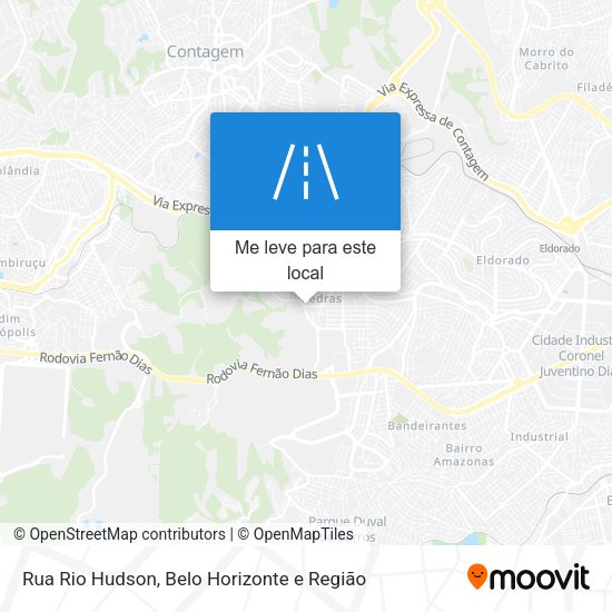 Rua Rio Hudson mapa