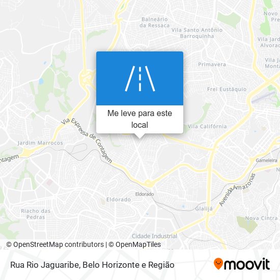 Rua Rio Jaguaribe mapa