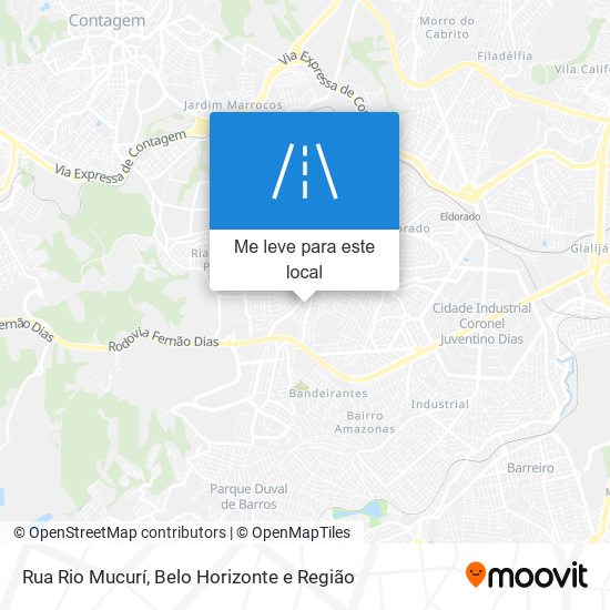 Rua Rio Mucurí mapa