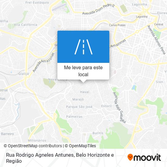 Rua Rodrigo Agneles Antunes mapa