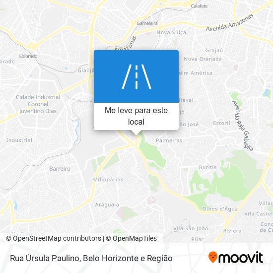 Rua Úrsula Paulino mapa