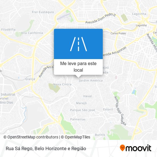 Rua Sá Rego mapa