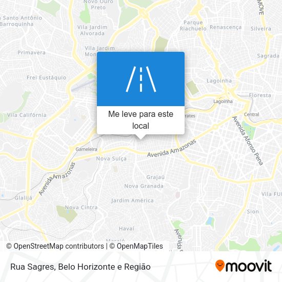 Rua Sagres mapa