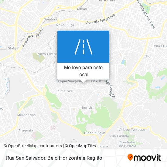 Rua San Salvador mapa