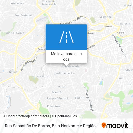 Rua Sebastião De Barros mapa