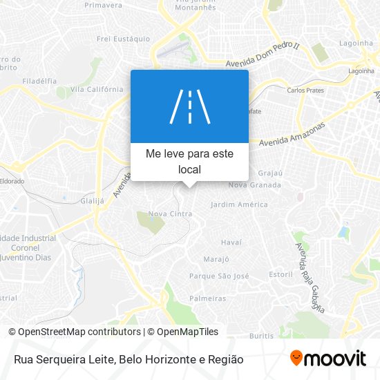 Rua Serqueira Leite mapa