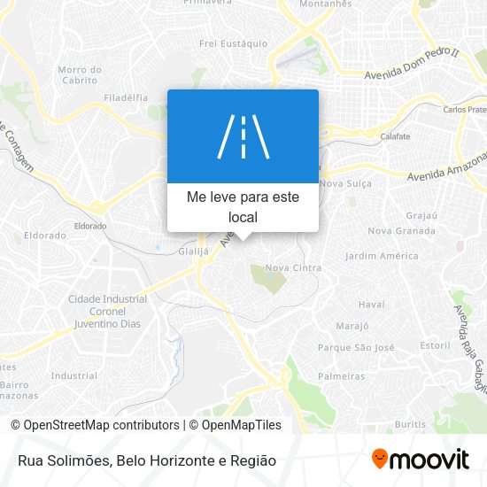 Rua Solimões mapa