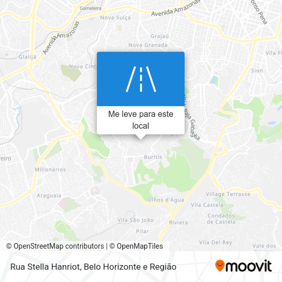 Rua Stella Hanriot mapa