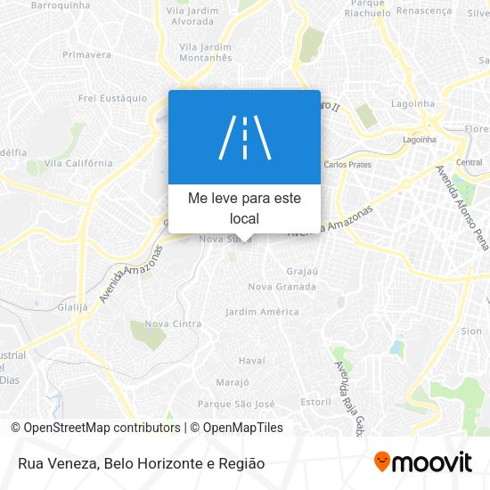 Rua Veneza mapa