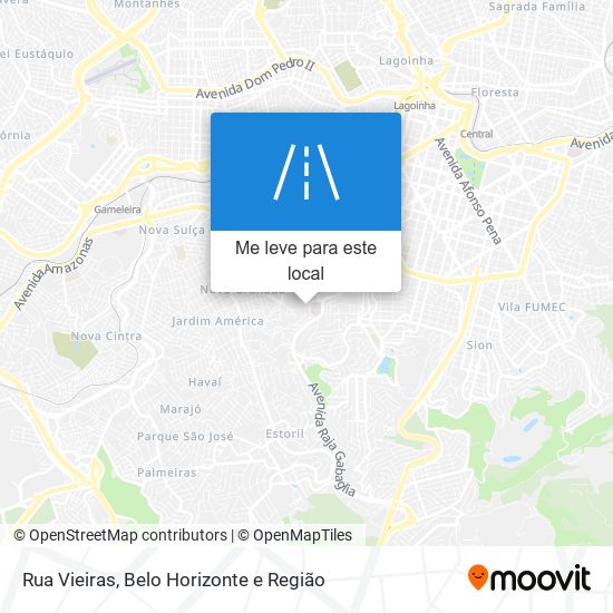 Rua Vieiras mapa