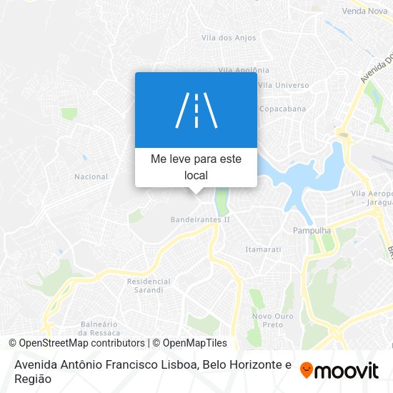 Avenida Antônio Francisco Lisboa mapa