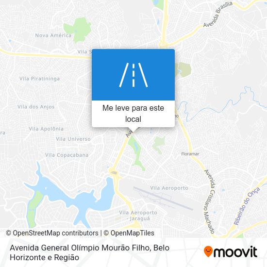 Avenida General Olímpio Mourão Filho mapa