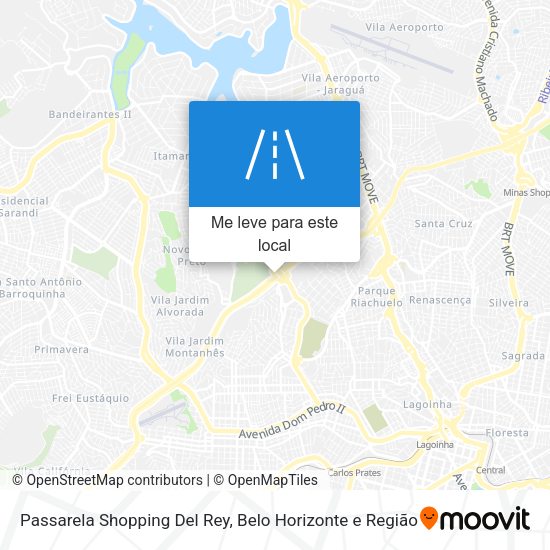 Passarela Shopping Del Rey mapa