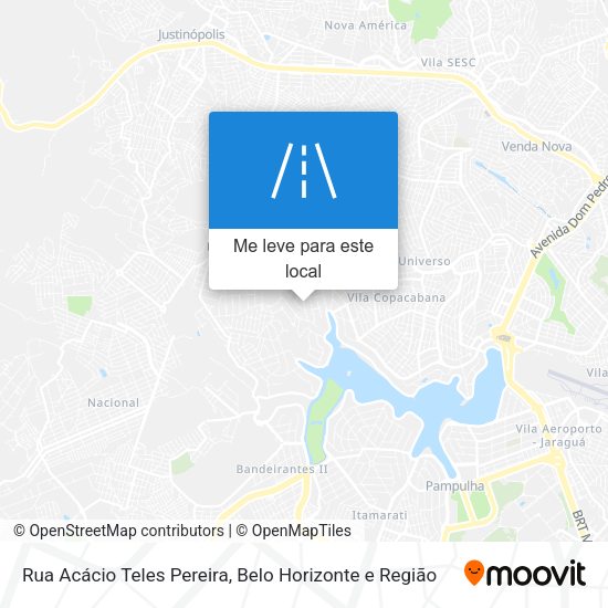 Rua Acácio Teles Pereira mapa