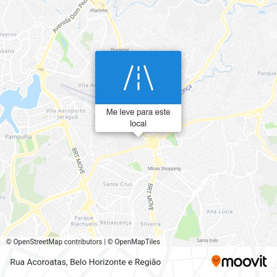 Rua Acoroatas mapa