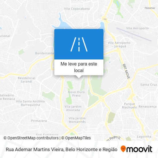 Rua Ademar Martins Vieira mapa