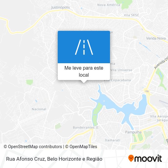 Rua Afonso Cruz mapa