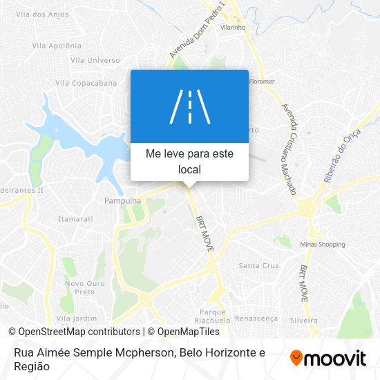 Rua Aimée Semple Mcpherson mapa