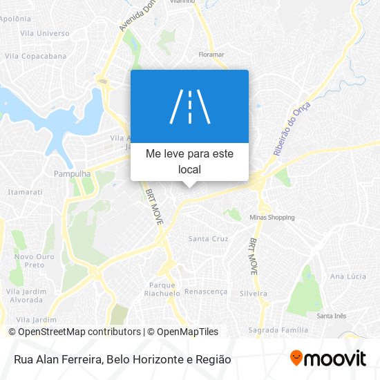 Rua Alan Ferreira mapa